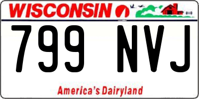 WI license plate 799NVJ