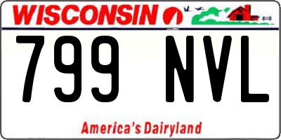 WI license plate 799NVL