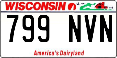WI license plate 799NVN