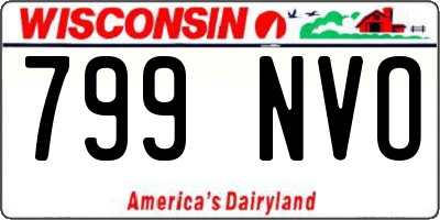 WI license plate 799NVO