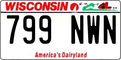 WI license plate 799NWN