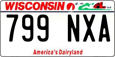 WI license plate 799NXA