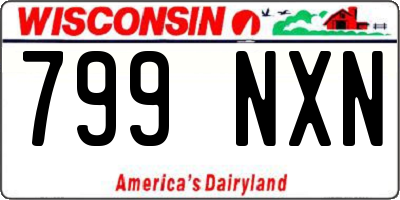 WI license plate 799NXN