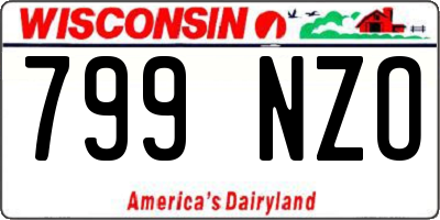 WI license plate 799NZO