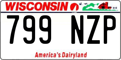 WI license plate 799NZP