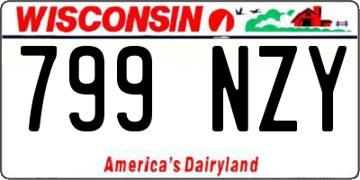 WI license plate 799NZY