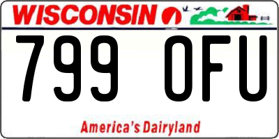 WI license plate 799OFU