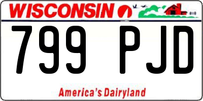 WI license plate 799PJD