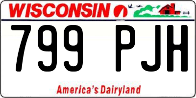 WI license plate 799PJH
