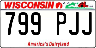 WI license plate 799PJJ