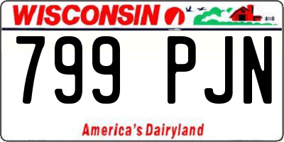 WI license plate 799PJN