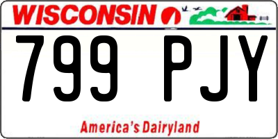 WI license plate 799PJY