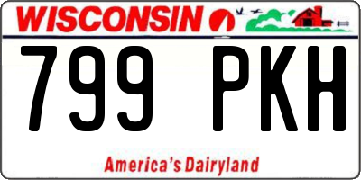 WI license plate 799PKH