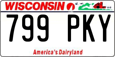 WI license plate 799PKY