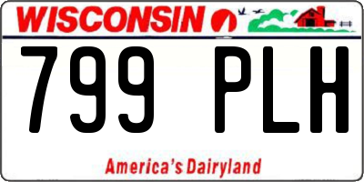 WI license plate 799PLH