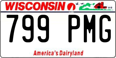 WI license plate 799PMG
