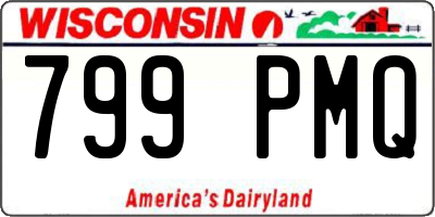 WI license plate 799PMQ