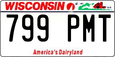 WI license plate 799PMT