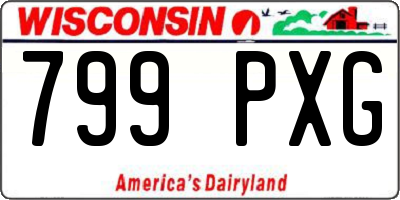 WI license plate 799PXG