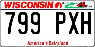 WI license plate 799PXH