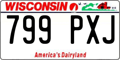 WI license plate 799PXJ