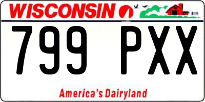 WI license plate 799PXX