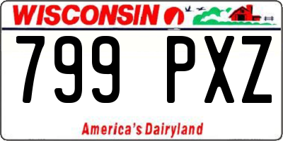 WI license plate 799PXZ