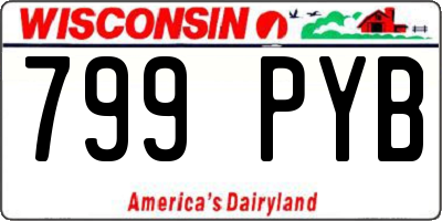 WI license plate 799PYB