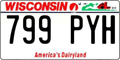 WI license plate 799PYH
