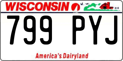 WI license plate 799PYJ