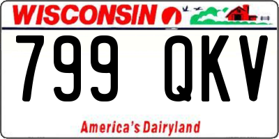 WI license plate 799QKV