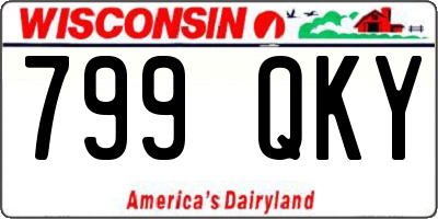 WI license plate 799QKY