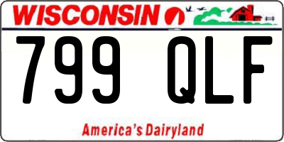 WI license plate 799QLF
