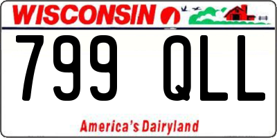 WI license plate 799QLL