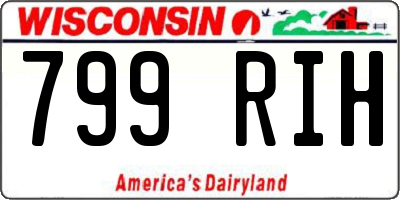 WI license plate 799RIH