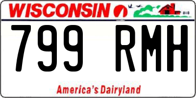 WI license plate 799RMH