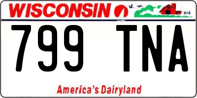WI license plate 799TNA