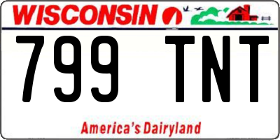 WI license plate 799TNT