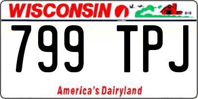 WI license plate 799TPJ