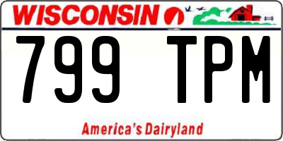WI license plate 799TPM