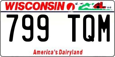 WI license plate 799TQM
