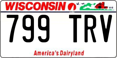 WI license plate 799TRV
