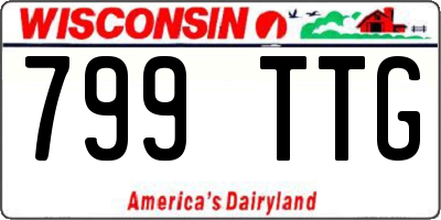 WI license plate 799TTG