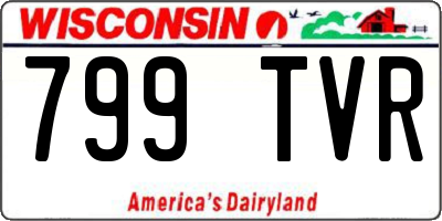 WI license plate 799TVR