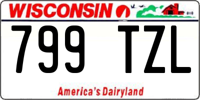 WI license plate 799TZL