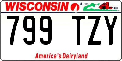 WI license plate 799TZY