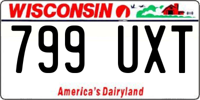 WI license plate 799UXT