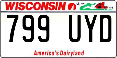 WI license plate 799UYD