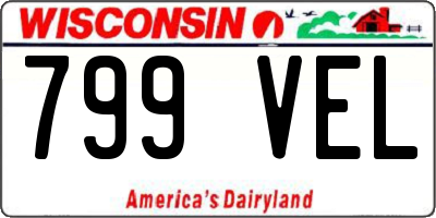 WI license plate 799VEL