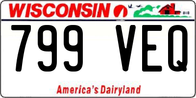 WI license plate 799VEQ
